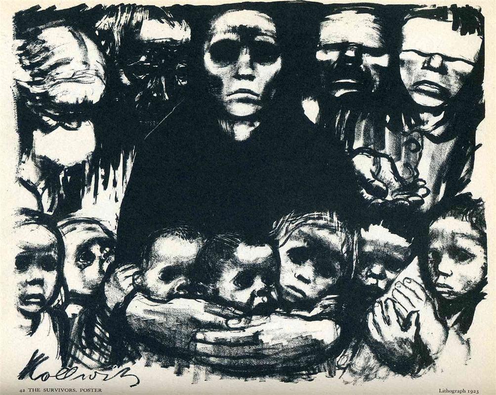 Käthe Kollwitz's "The Survivors" (1923)